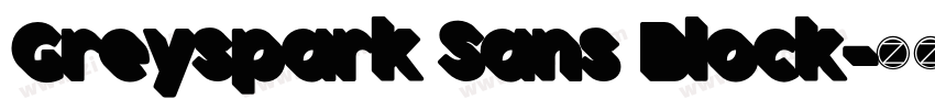 Greyspark Sans Block字体转换